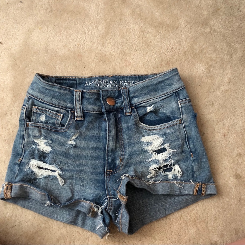 American Eagle distressed shorts